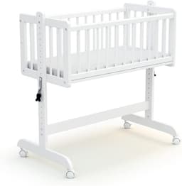 Productfoto van 5-in-1 Baby Wieg en Ledikant: Uitschuifbaar, Verstelbaar & Transformatie naar Bank