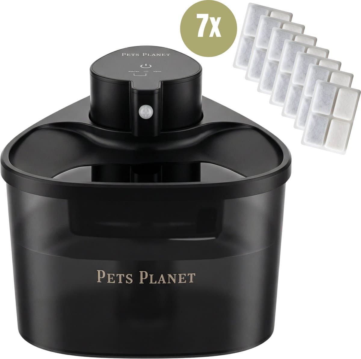 Pets Planet Draadloze Drinkfontein Kat - 2L met 7 filters