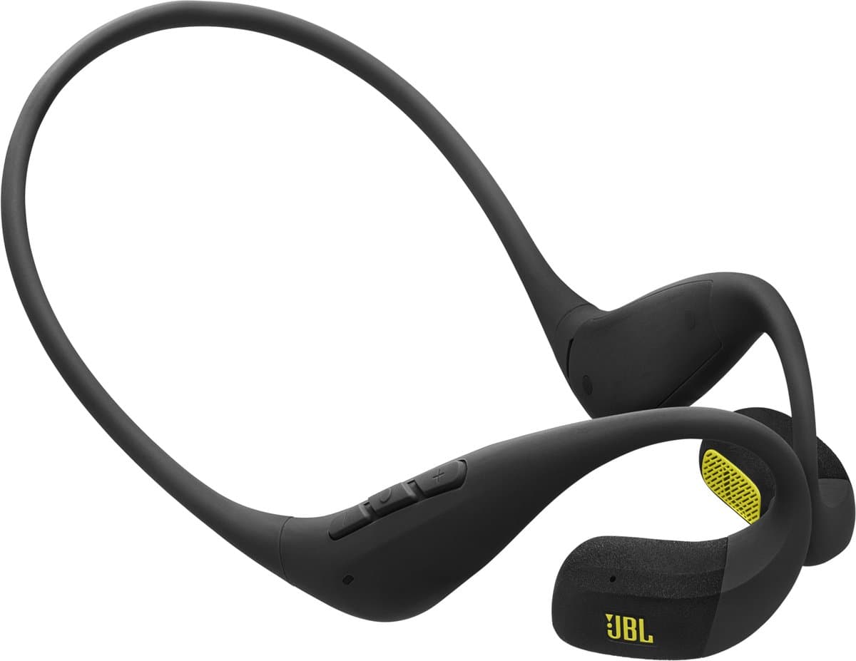 JBL Endurance Pace - Draadloze Open Ear Oortjes met Nekband - Sport Oordopjes - Bluetooth - Hardlopen - 10 uur - IP68 - Zwart & Lime