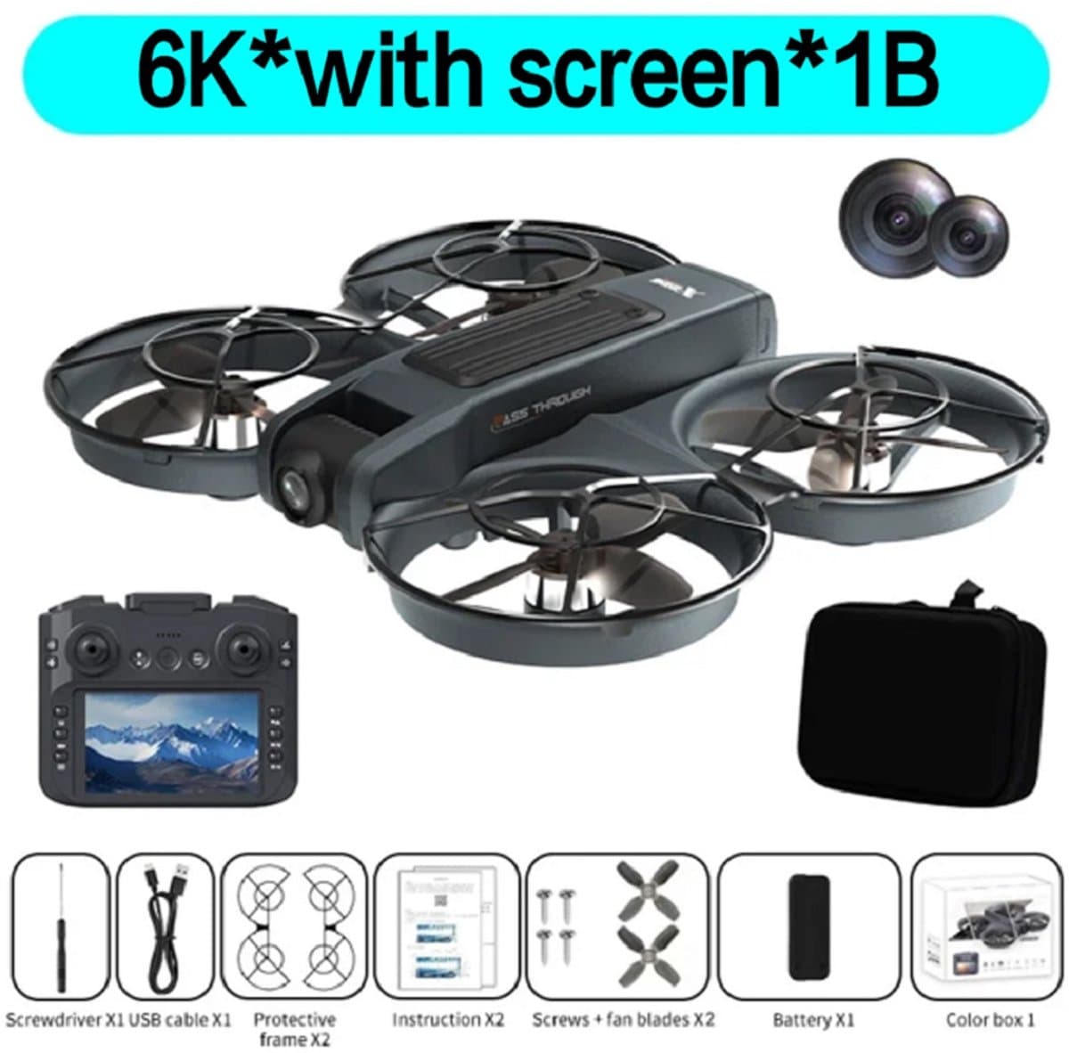 Mijia Mini X226/X226VR Drone 8K HD Dubbele Camera FPV Borstelloze Quadcopter met Schermbediening