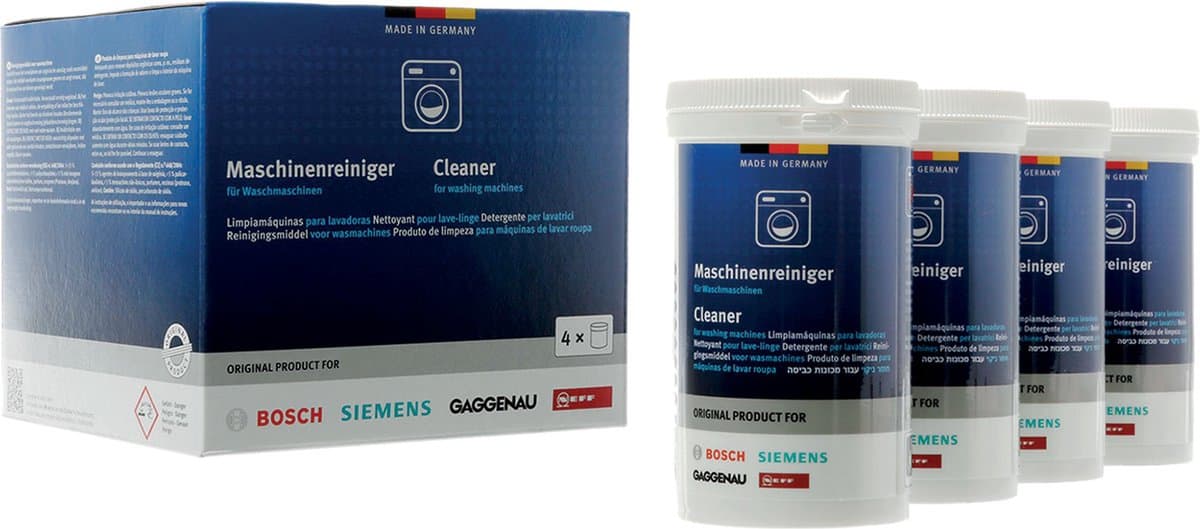 Bosch/Siemens Wasmachine reiniger - 4x200g, geurverlichtend