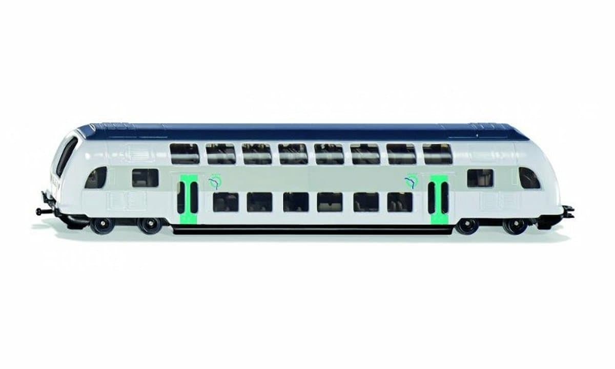 SIKU Super Dubbeldekker trein: metalen modelvoertuig schaal 1:87 - afbeelding 1