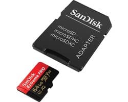 SanDisk 64GB Micro SDXC Geheugenkaart