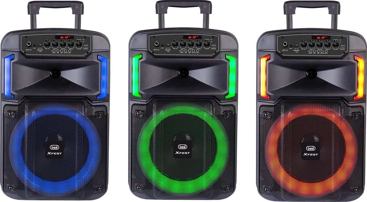 Trevi Z Draagbare Bluetooth-luidspreker: 25W, LED, Micro SD