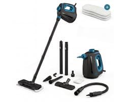 CleanKoala 2-in-1 Stoomreiniger – 15 sec Opwarmtijd – 30 min lang stomen– Incl. 12 Accessoires & 3 extra doekjes