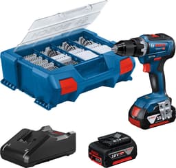 Productfoto van Bosch GSR 18V-55 accuschroefboormachine - 55 Nm, incl. 2x accu's