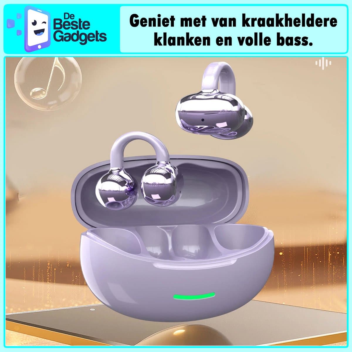 De Beste Gadgets OpenClip W18: open-ear sportoordopjes met botgeleiding - afbeelding 1