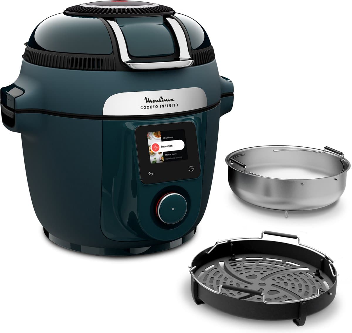 Moulinex Cookeo Infinity CE97GUF0 – Multicooker - 17-in-1 – Snelkoken & airfryer – 6L – Recepten met MyMoulinex app
