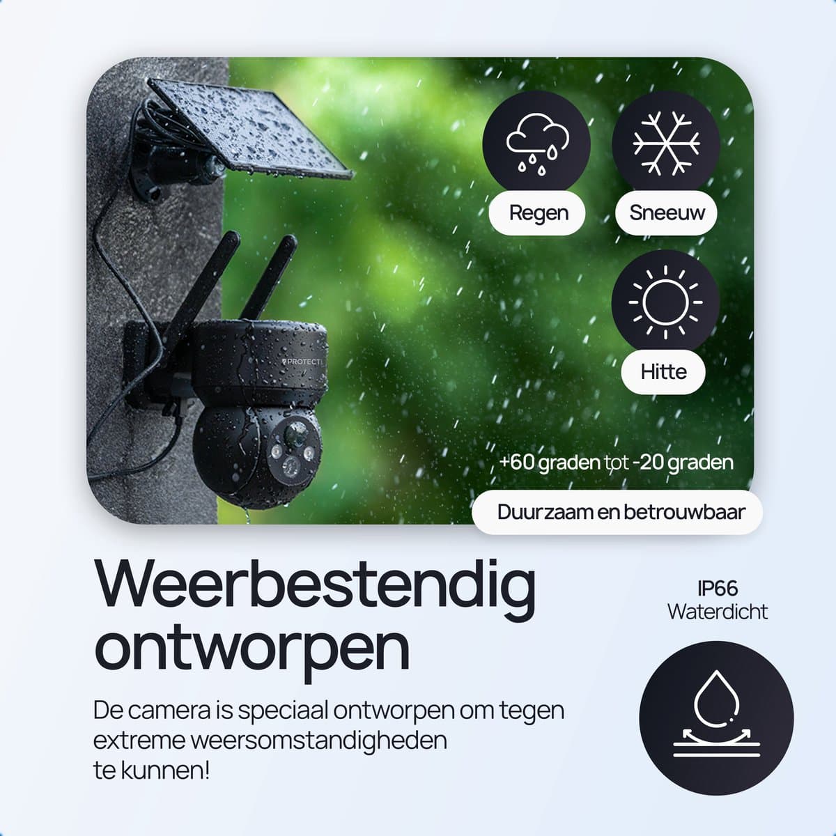 Protectly Zonnepaneel 3W – compatibel met Protectly camera's