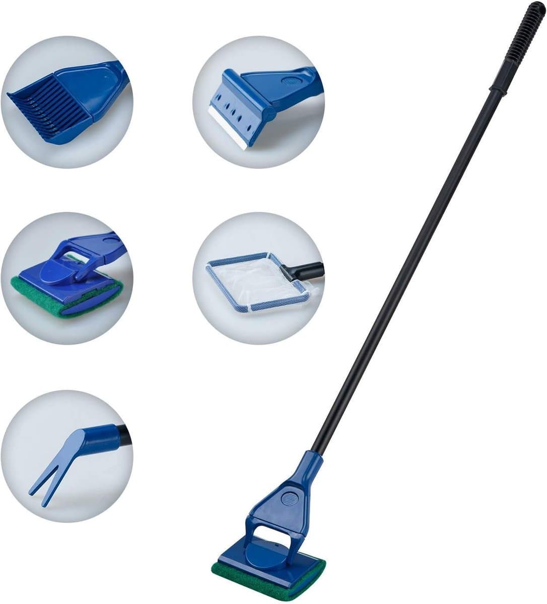 Complete Reinigen Set voor Aquarium - 5-in-1 Schoonmaakgereedschap - afbeelding 1