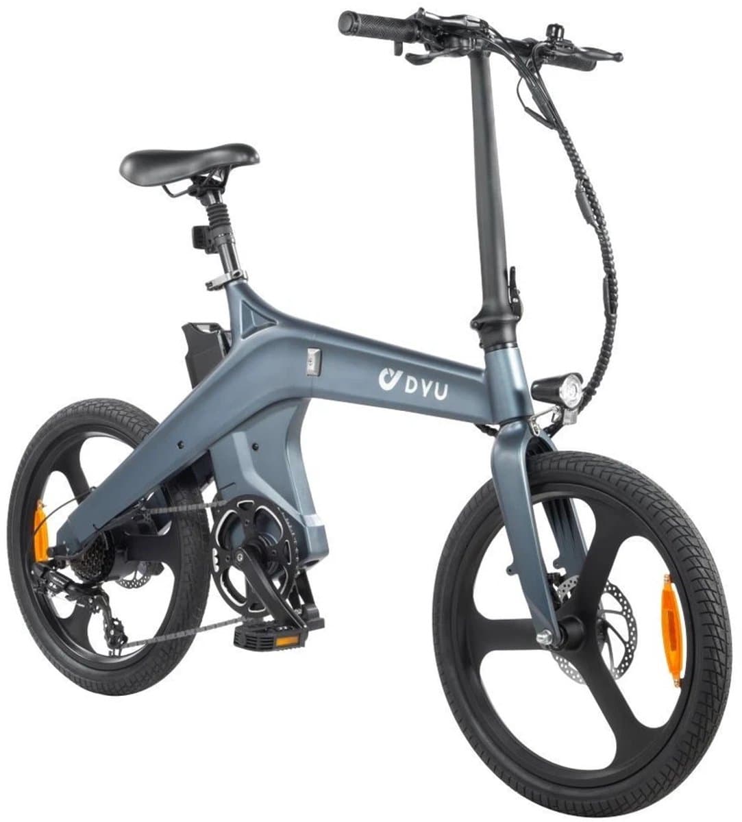 DYU T1 20 Inch Elektrische vouwfietsen - Elektrische fiets - Draagbare e-bike voor woon-werkverkeer in de stad - max. snelheid 25 km/u - 250 W motor, 55 km actieradius - LED-verlichting en LCD-display - IP54 Waterproof