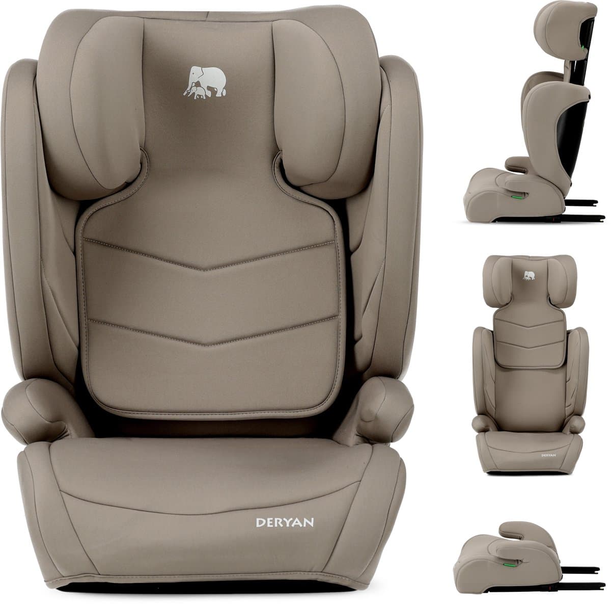 Deryan Charlie Luxe Autostoel i-Size - Isofix - 100 tot 150 cm - Truffle Nougat