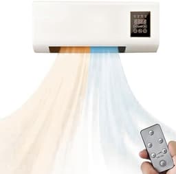 Productfoto van Draagbare Airco - Mobiele Klimaat unit - Comfort het hele jaar - Koelen en verwarmen - 2000W - Wit
