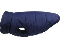 Hondentrui - Trui voor kleine hondjes - Hondenjas - Dierenkleding - M - Blauw - 1 stuk - verdikte katoenen jas - hond vest - thermisch vest - honden jas - Zachte winddichte puppyjas