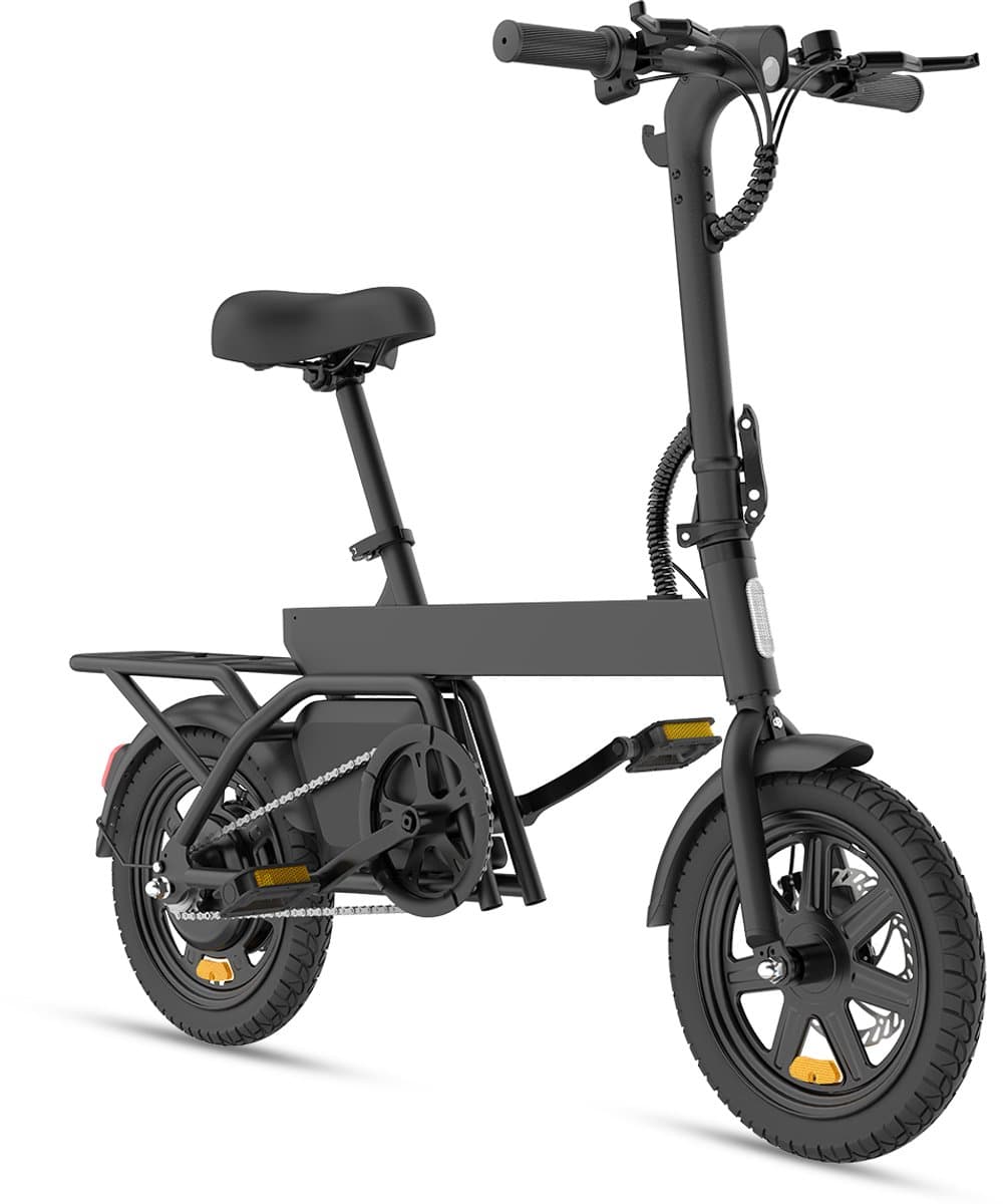 DYU T1 E-Bike - 20 inch breedband - 60km actieradius-250W motor - 36V 10Ah lithium-ion accu - Maximumsnelheid 25 km/u - Maximaal laadvermogen 120 kg - Aluminium frame - grijs