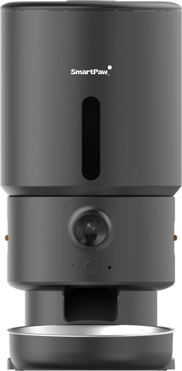 SmartPaw FeedMate - Automatische Voerbak Kat en Hond - Voerautomaat met HD Camera & Audio - 5L Voerdispenser - WiFi & Smart App - Voor Droogvoer - Zwart - afbeelding 1