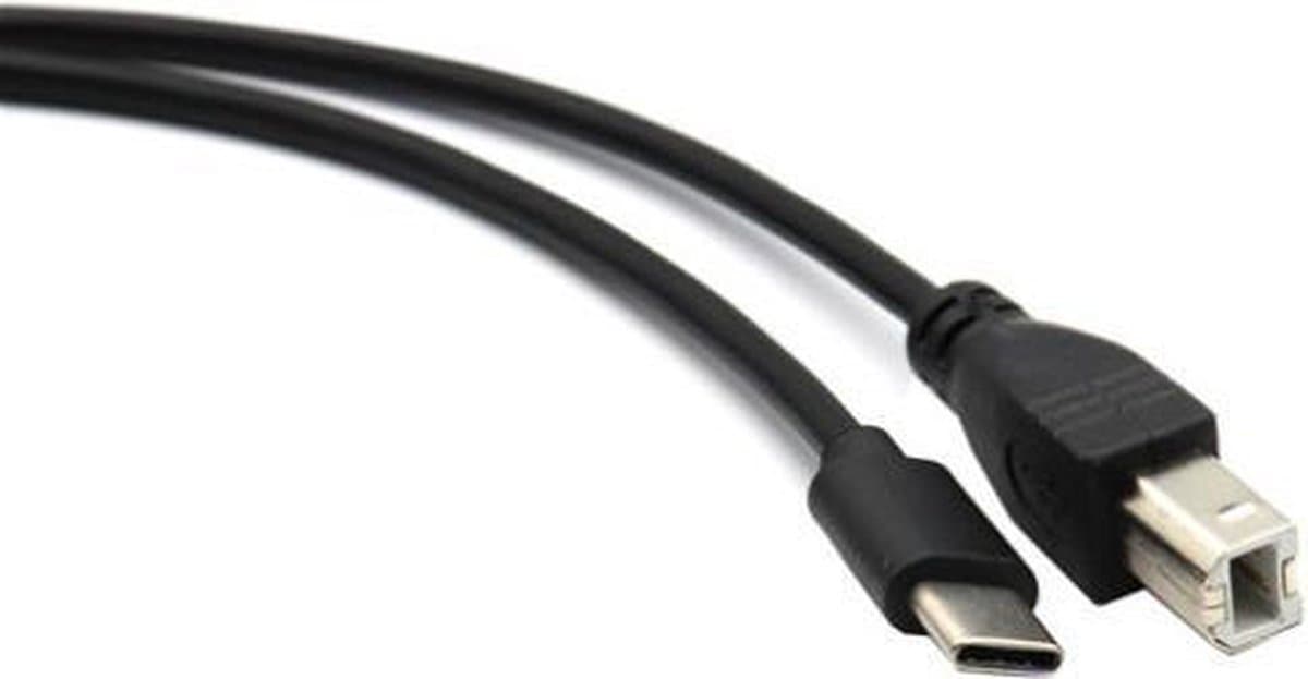 OTG-kabel Type C naar USB-B voor printer, piano en MIDI