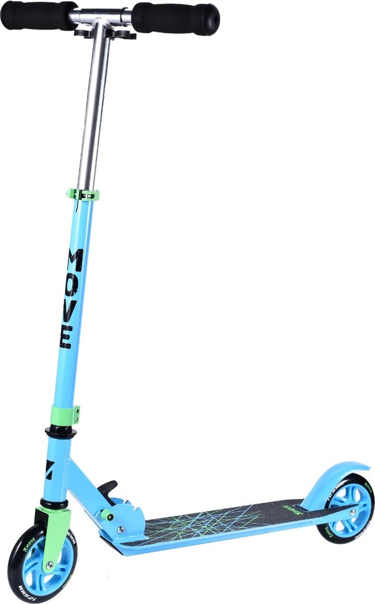 Step - Move Scooter 125 Stripes - Blauw - 125mm - Vouwbaar - Stuur In Hoogte Verstelbaar - Vanaf 3 jaar