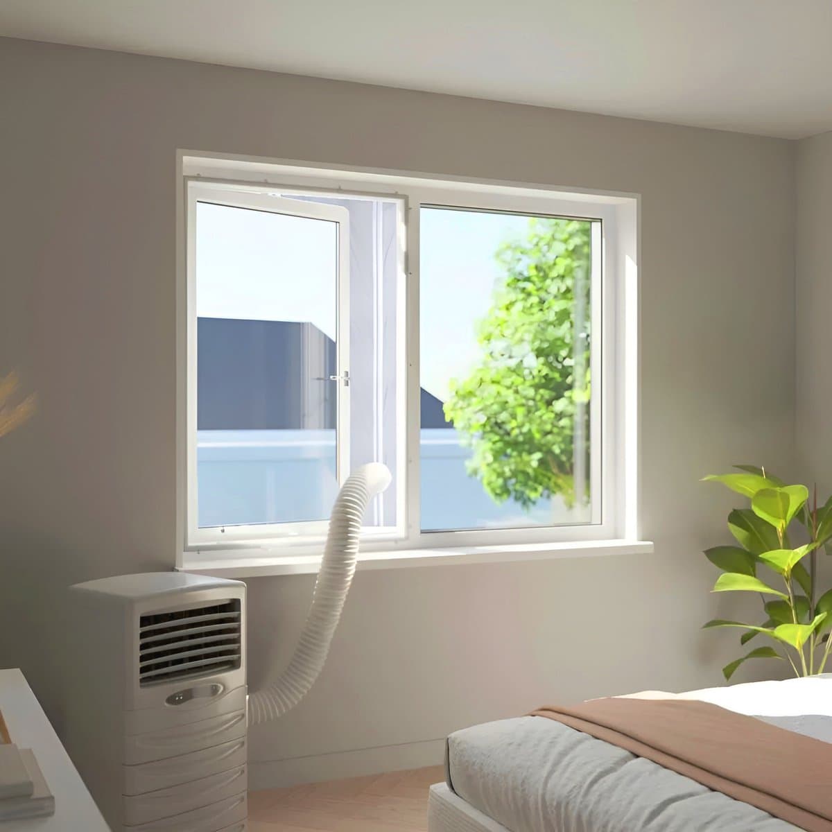 Exclusive by TW Raamafdichtingskit mobiele airco 4M - Airco Raamafdichtingskit - Raamafdichting Airco - Afvoerslang Airco - Raam en/of Venster - Transparant