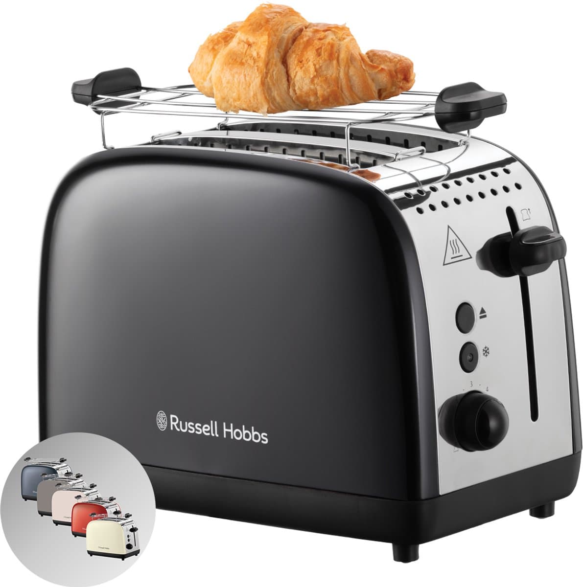 Russell Hobbs Colours Plus Broodrooster - Zwart - 26550-56