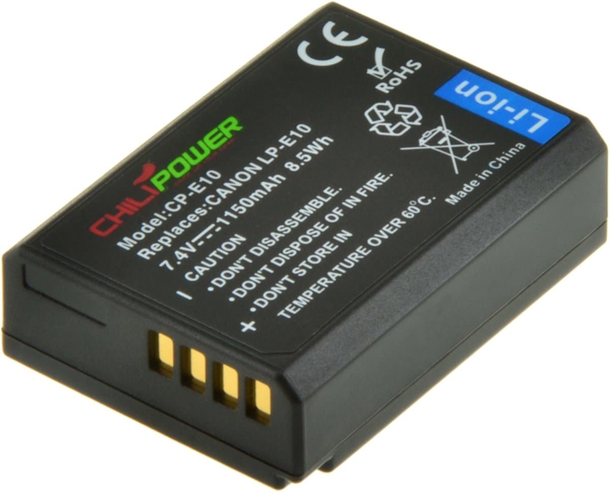 ChiliPower LP-E10 accu voor Canon - 1150mAh