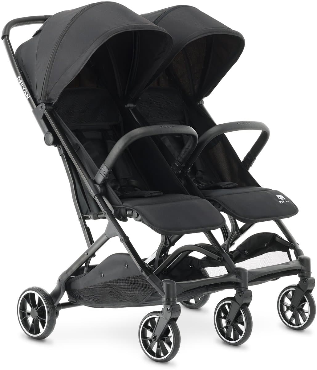 Deryan Rolo X2 Duo Buggy - 2 persoons - Compact & lichtgewicht - Zwart
