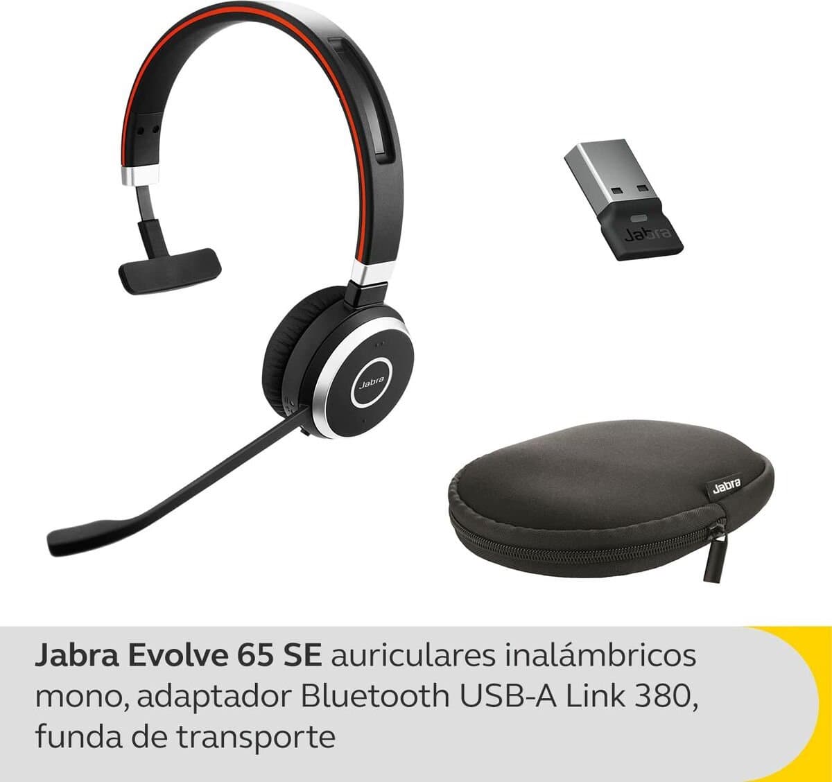 Jabra Evolve 65 - professionele kantoor headset met 12 uur batterij