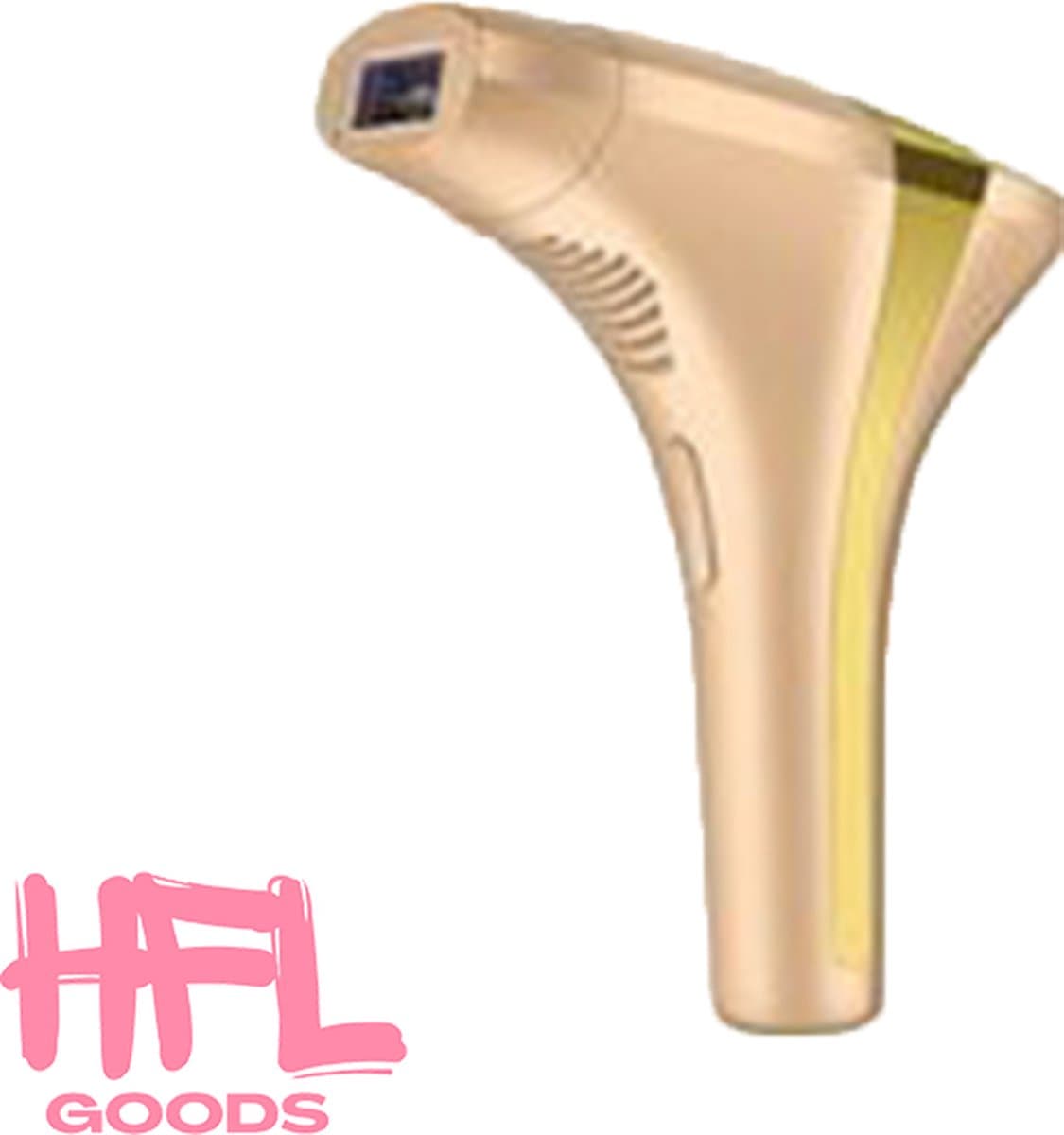 HFL Goods IPL Laserontharing - Epilator - Permanente Ontharing - Huidverbetering - Sterilisatie Bij Acne - Gekoelde Kop - Icy Feeling - Goudkleurig
