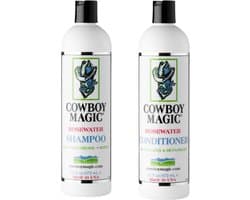 Cowboy Magic Bundel - Rosewater Shampoo + Conditioner - 473ml - paardenshampoo paarden wassen paardenverzorging