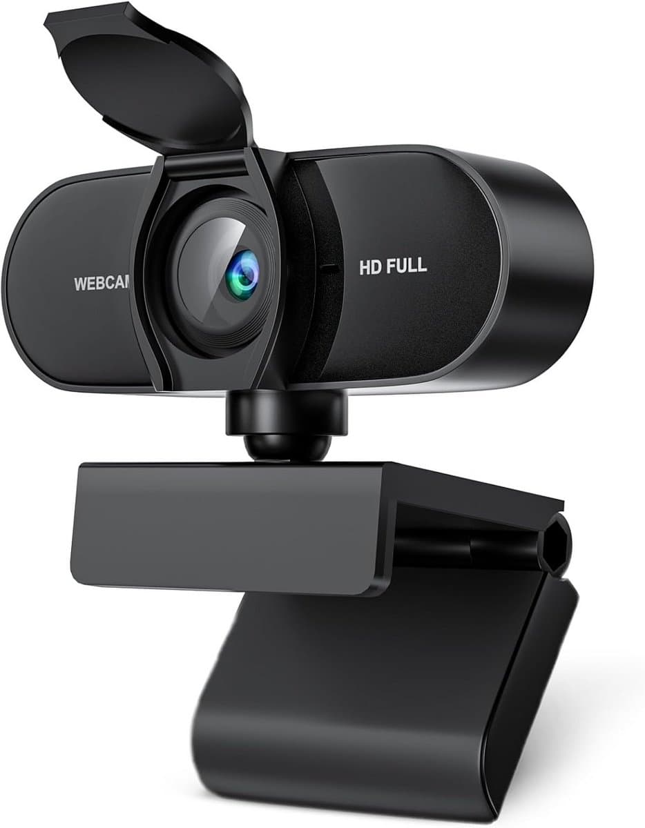 Webcam voor PC - Streaming Camera - 4K Kwaliteit - Zwart - microfoon - afbeelding 1