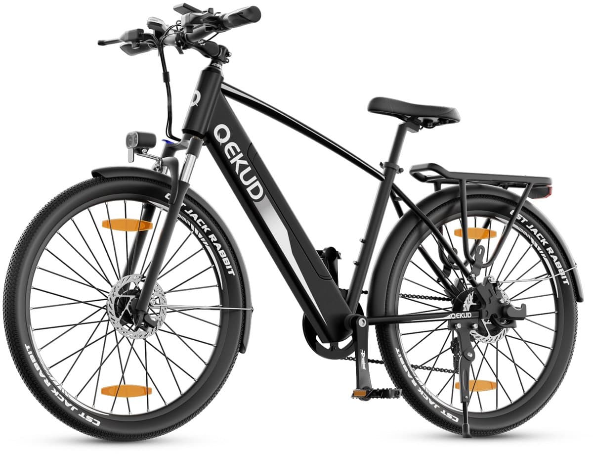 Qekud Elektrische Fiets - E-bike - 27.5 inch - 250W Motor -36V 13Ah Accu - 100km - 7 Versnellingen - met app - Zwart