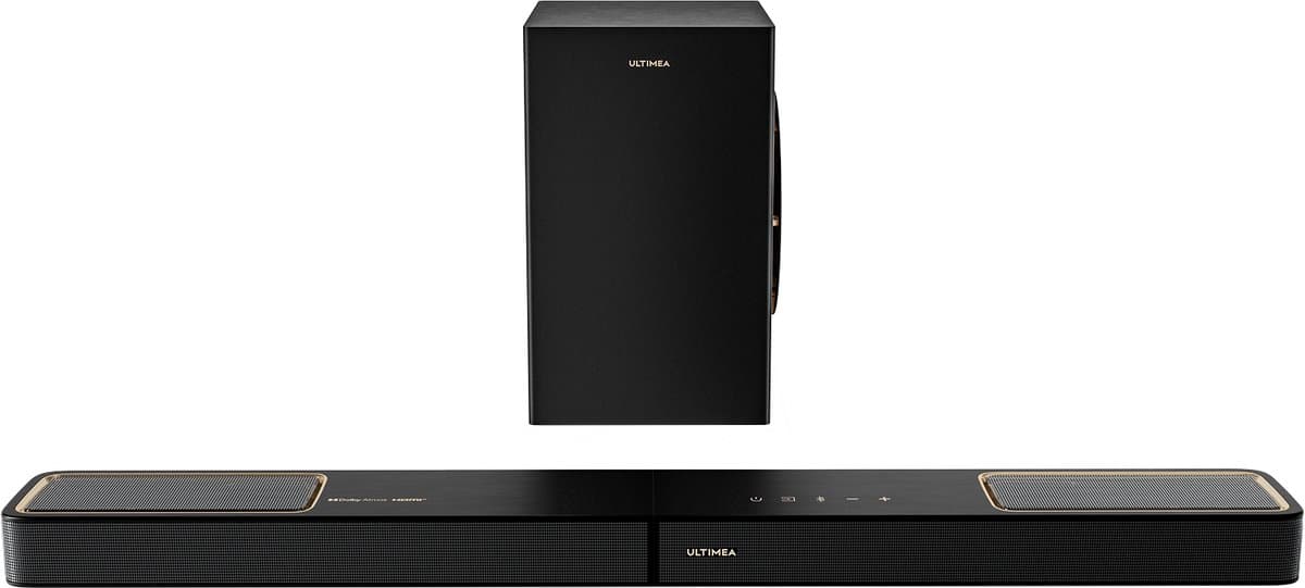 ULTIMEA 3.1.2-kanaals Dolby Atmos soundbar met subwoofer, app-bediening, Bluetooth 5.4, Skywave F30 Boom