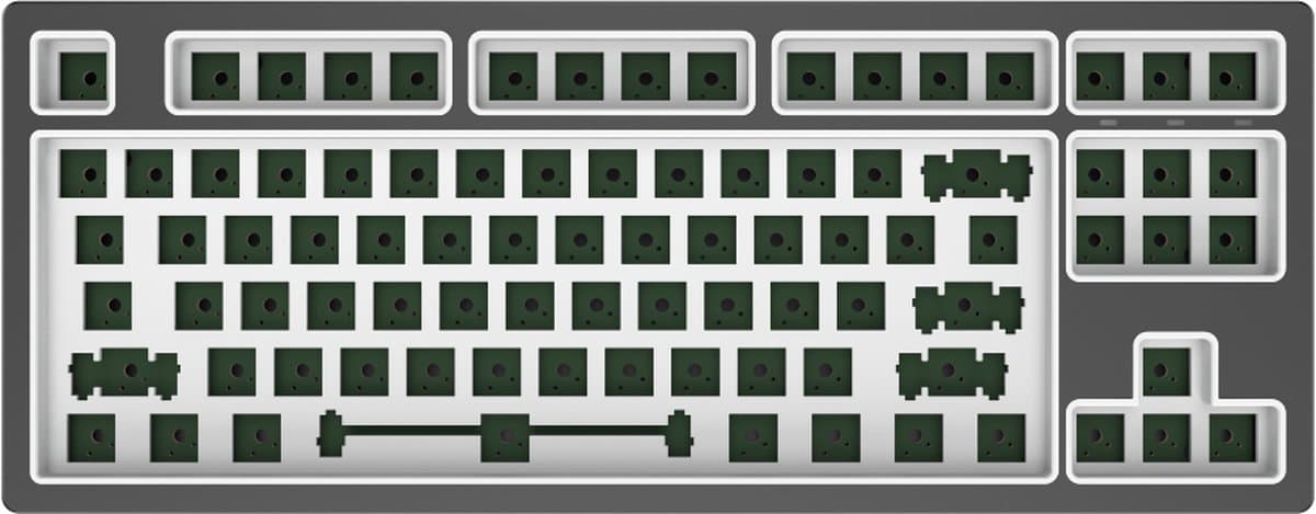 Dark Project - KD87B LTD Aluminum Cloud Grey - Mechanisch Bedraad Toetsenbord - Barebones