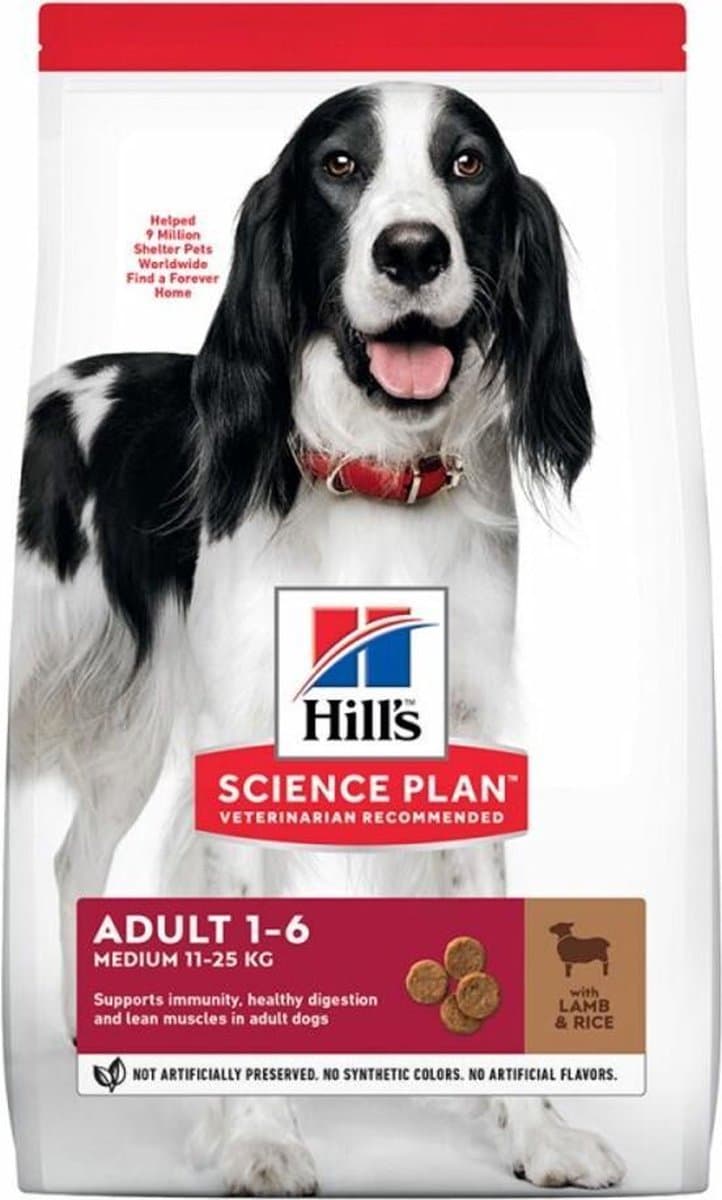 Hills Canine Adult Medium Lam - Rijst 14 kg