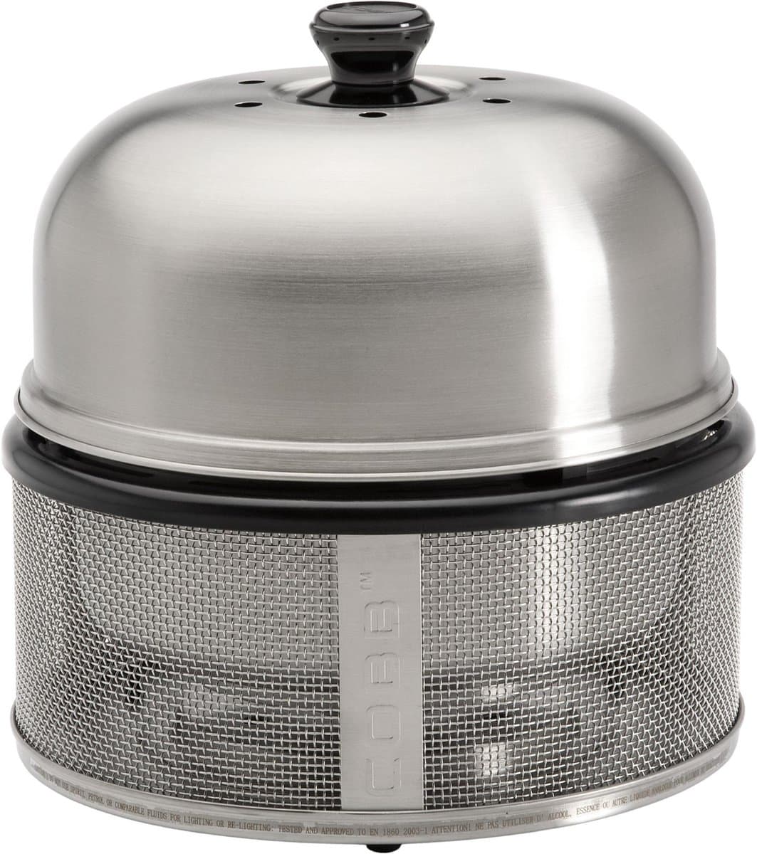 Cobb Pro Houtskool Barbecue - Grilloppervlak Ø 32 cm - Smoker Barbecue - Premier Zilver metaal