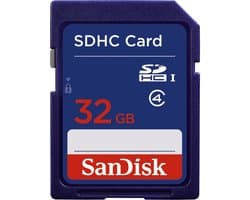 SanDisk 32 GB SDHC Geheugenkaart