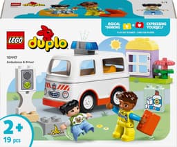 Productfoto van LEGO DUPLO Ambulance met chauffeur: educatief speelgoed voor peuters