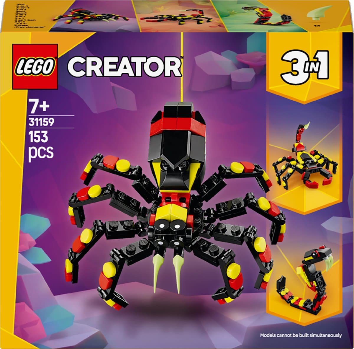 LEGO Creator 3-in-1 Wilde dieren: spannende spin - 3 bouwmodellen - afbeelding 1