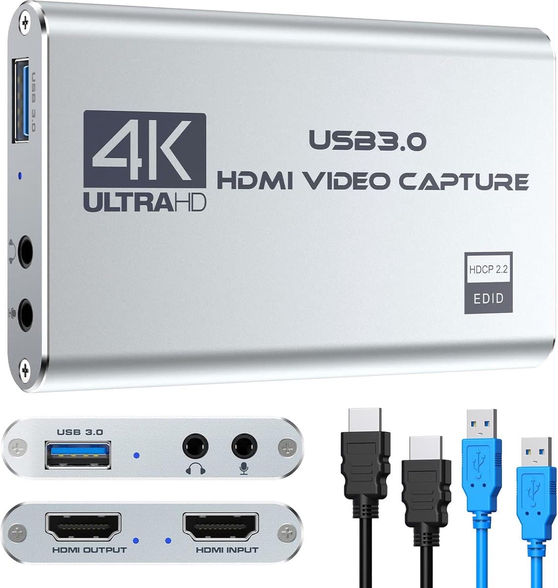 Lexium Capture card 4K - Game Capture Card - Video Grabber - Video Capture Card 4K