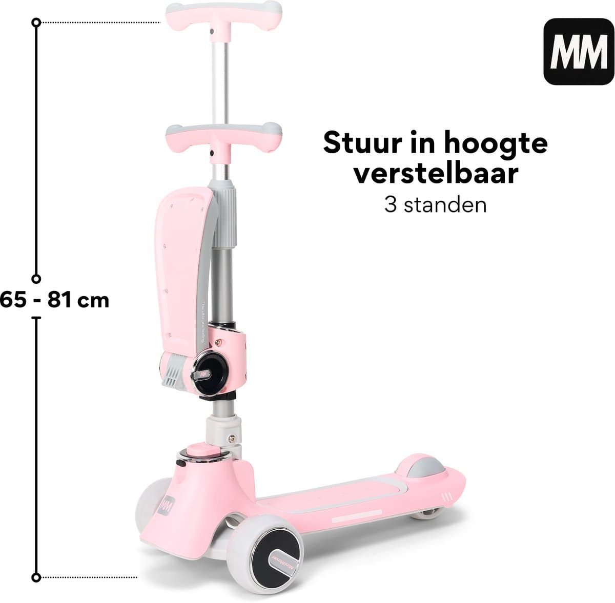 MiniMover Kinderstep 2in1: LED-wielen, 3 wielen, tot 50kg - afbeelding 1