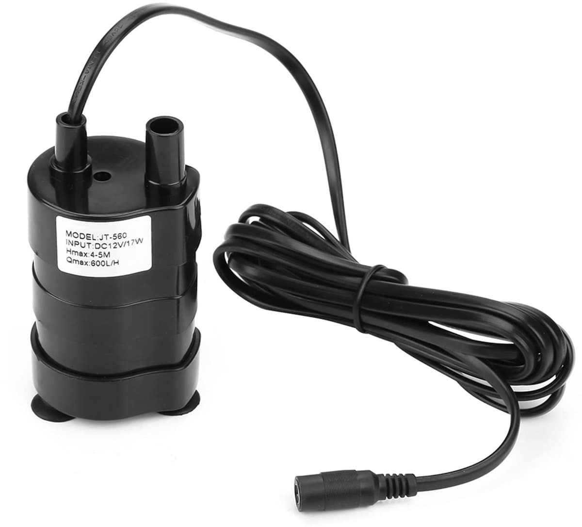 Allecto - Submersible waterpomp - Brushless techniek - Compact en krachtig - Zwart - 600L/h - Ideaal voor vijvers en tuinen - Duurzaam model