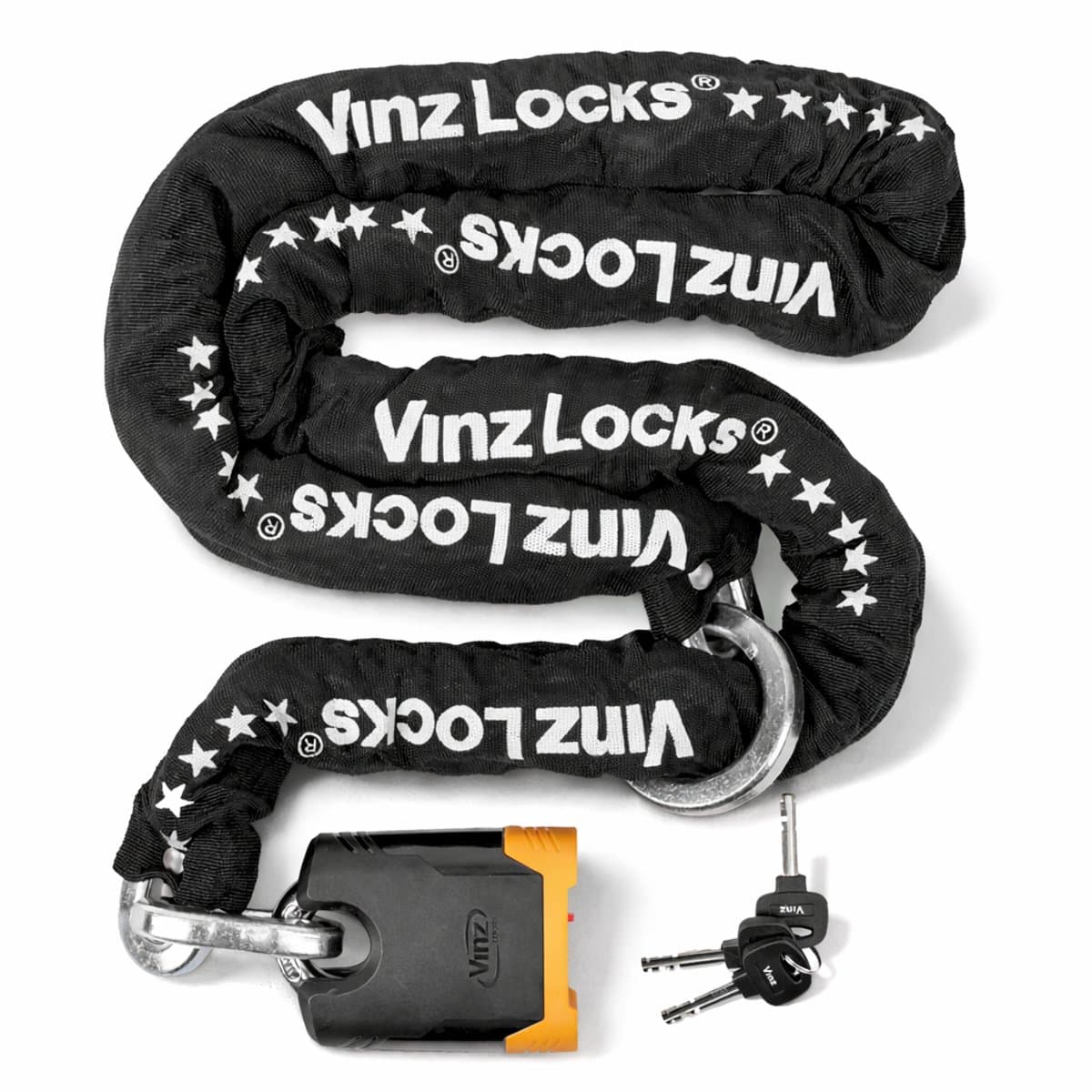 VINZ Batura ART 5 Kettingslot - 2 Meter Lang - ART 5 Slot Motor, Boot, Elektrische Bakfiets, Scooter - 200cm