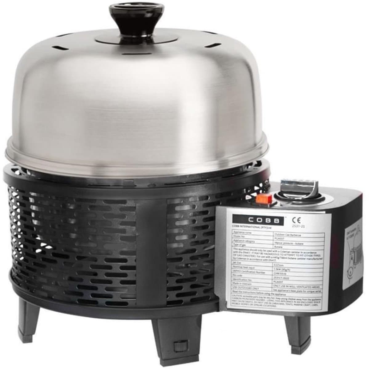 Cobb Pro Gas Mat Zwart compacte gasbarbecue