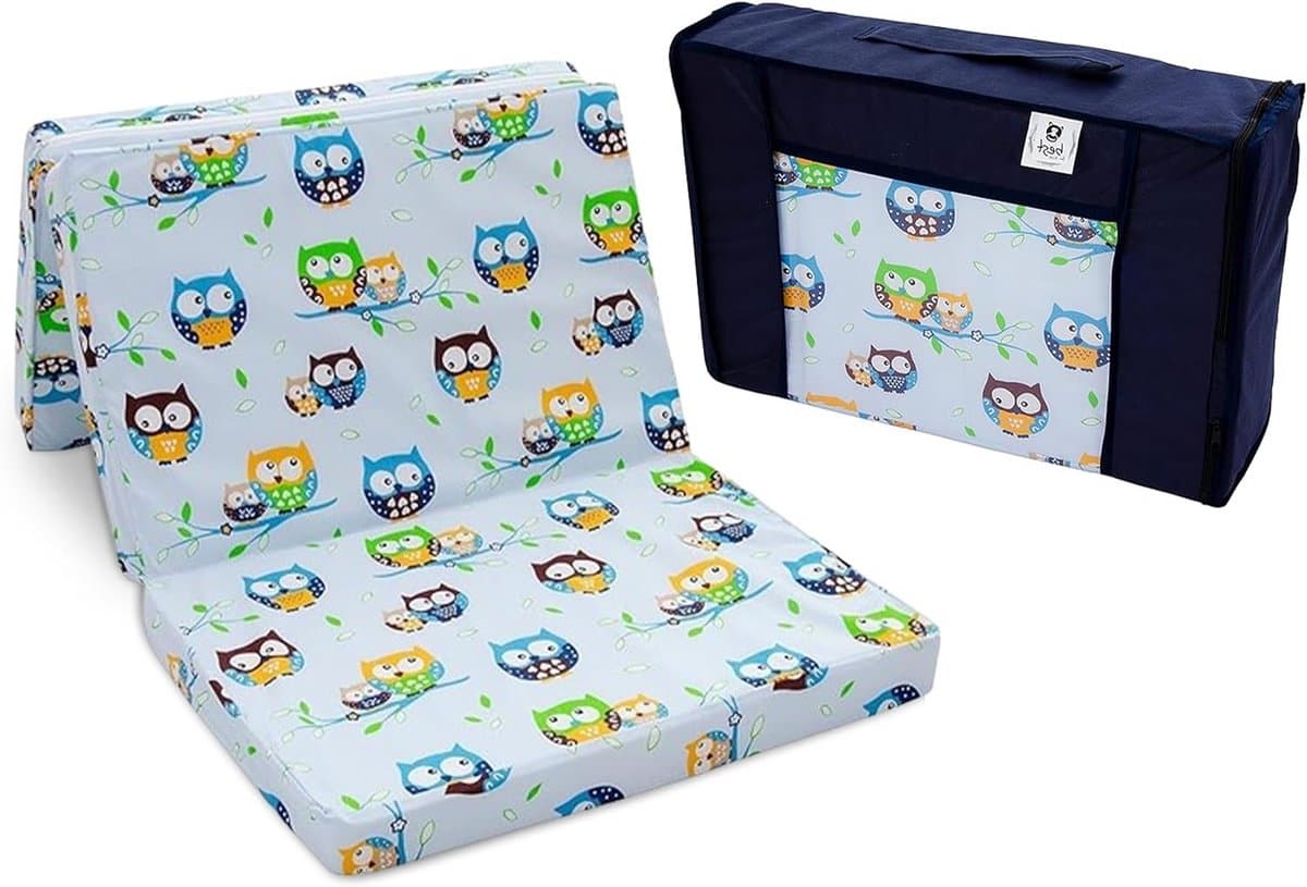 Reiswieg Matras 120x60x6 cm met Transporttas - Kinderen Slaapmatras