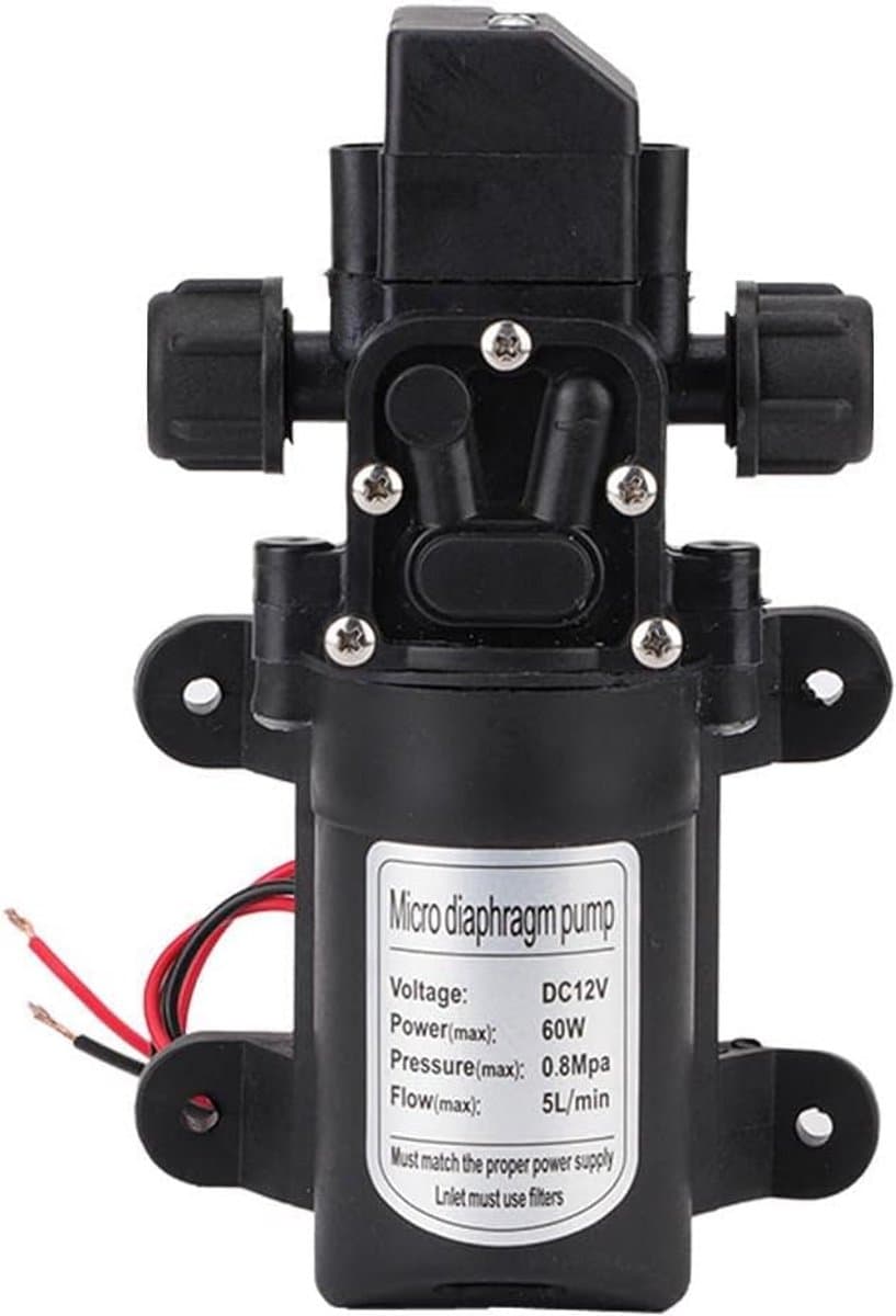 Zelfaanzuigende 12V Hogedruk Waterpomp met Automatische Druk Schakelaar voor Caravan, Boot en Tuin