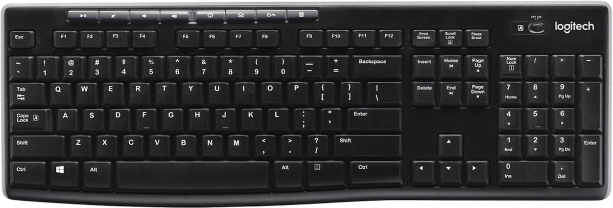 Logitech K270 Draadloos Toetsenbord QWERTY ISO Zwart