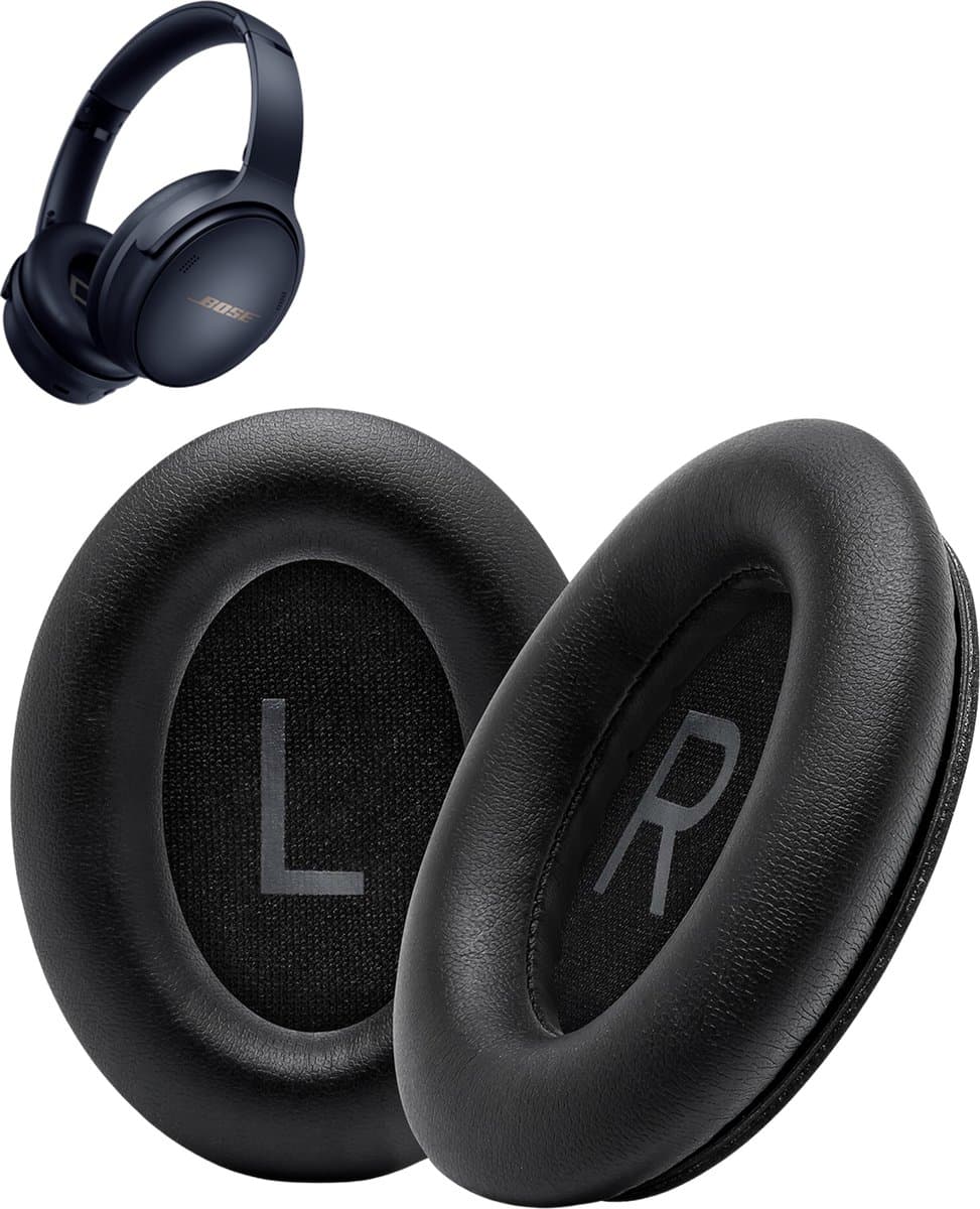 Vervangende oorkussens voor Bose QuietComfort 45 / QC45 / QuietComfort SE - Oorkussens voor koptelefoon - Ear pads headphones - Zwart