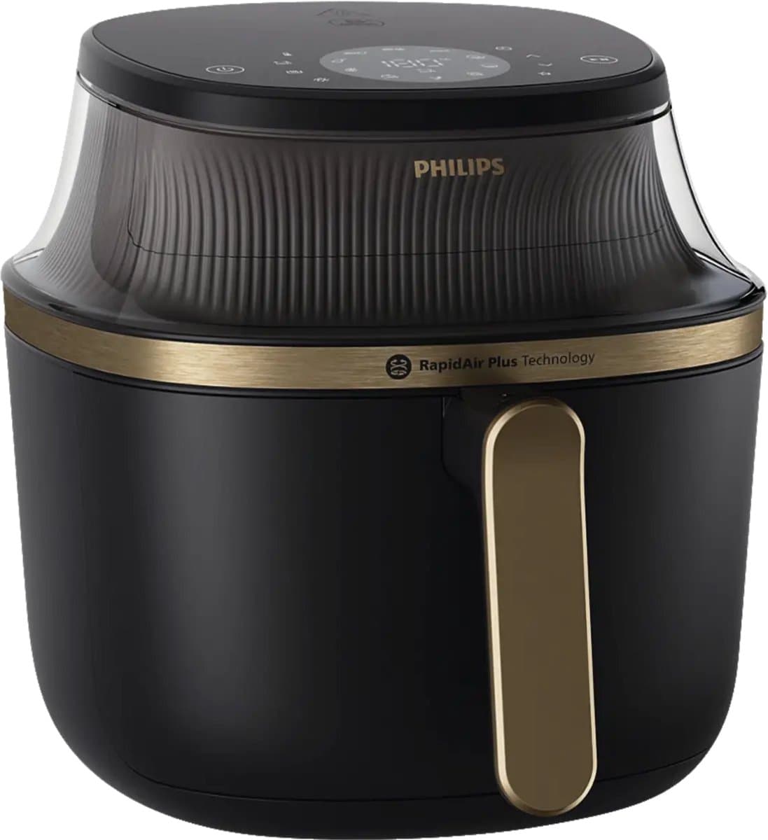Philips 3000 Series Airfryer - NA332/00 - Kijkvenster - RapidAir Plus - 6.2L - Tot 5 Personen - Zwart - afbeelding 1