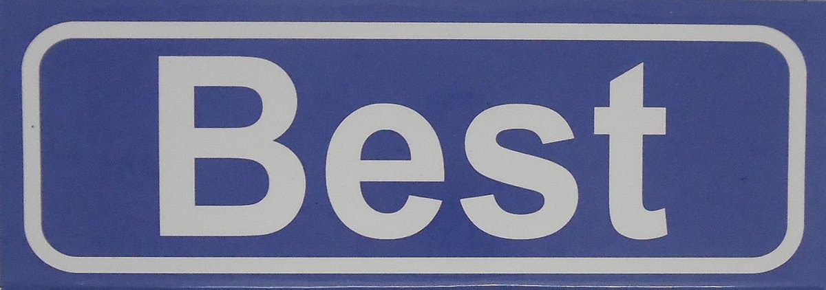 Onbekend Koelkast magneet plaatsnaambord Best. - 11,6 cm breed