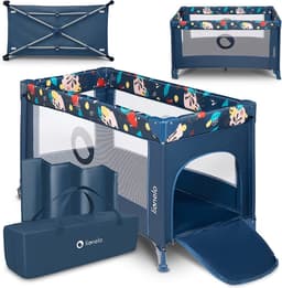 Productfoto van Lionelo Stefi Campingbedje 3 in 1 - Baby Bed / Inklapbare Box / Reisbedje - 60x120 cm - 0-36 maanden / tot 15 kg - MET comfort MATRAS - Zij-ingang met rits - Wielen - Transporttas